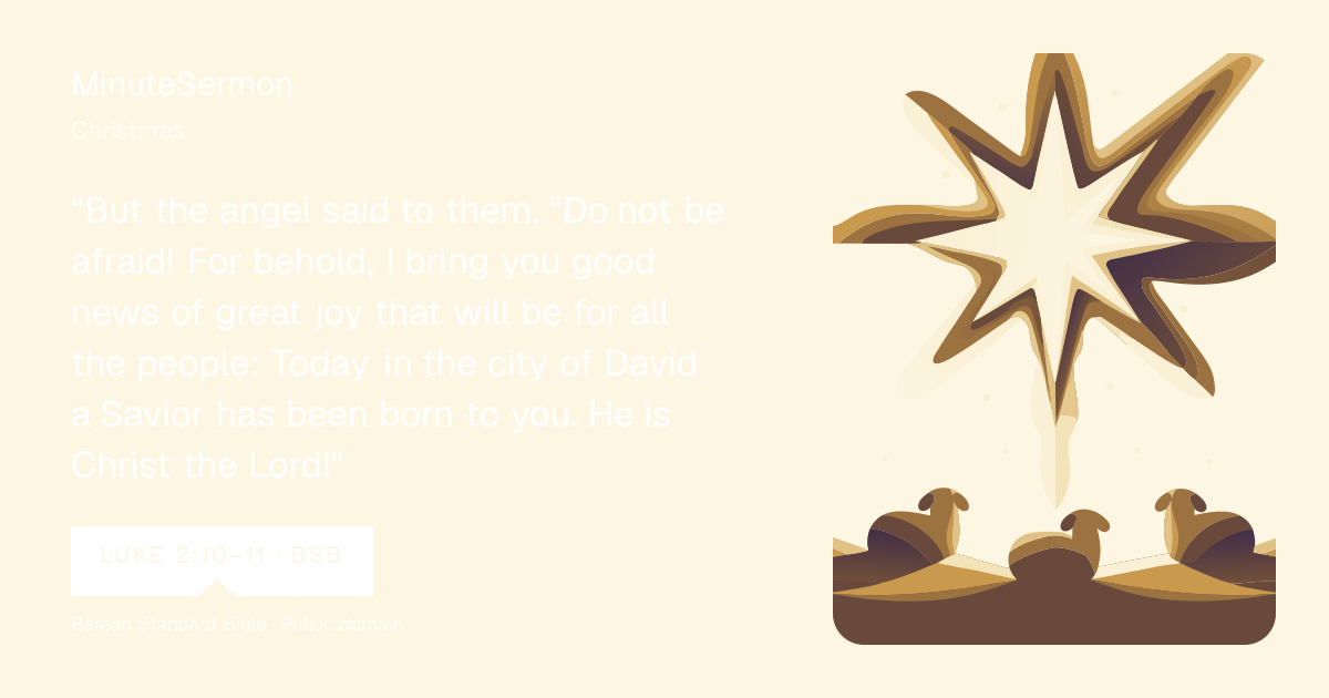 Verse card for Christmas | MinuteSermon