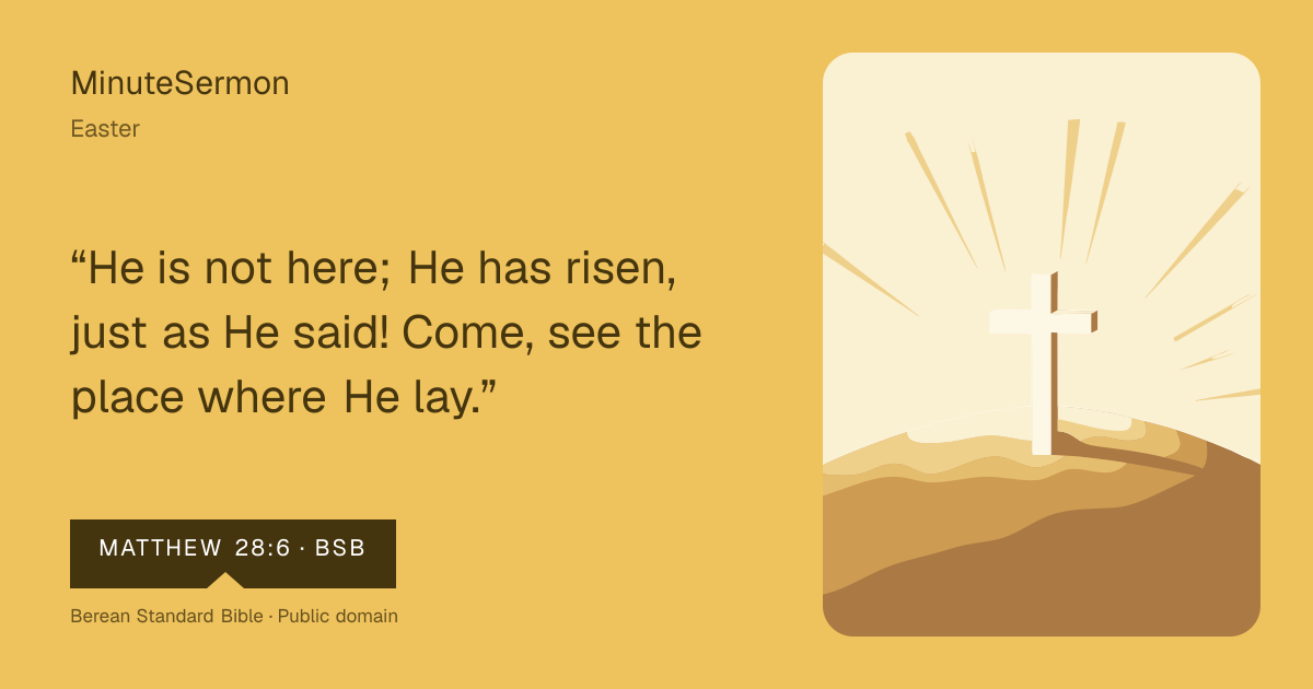 Verse card for Easter | MinuteSermon
