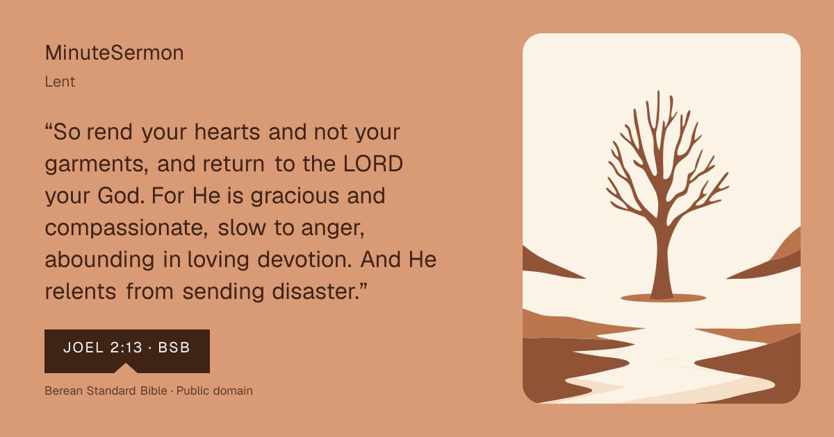 Verse card for Lent | MinuteSermon