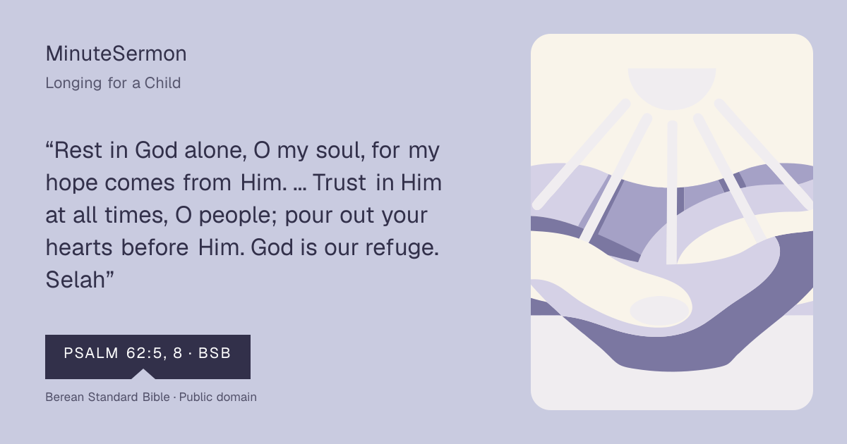 Verse card for Longing for a Child | MinuteSermon
