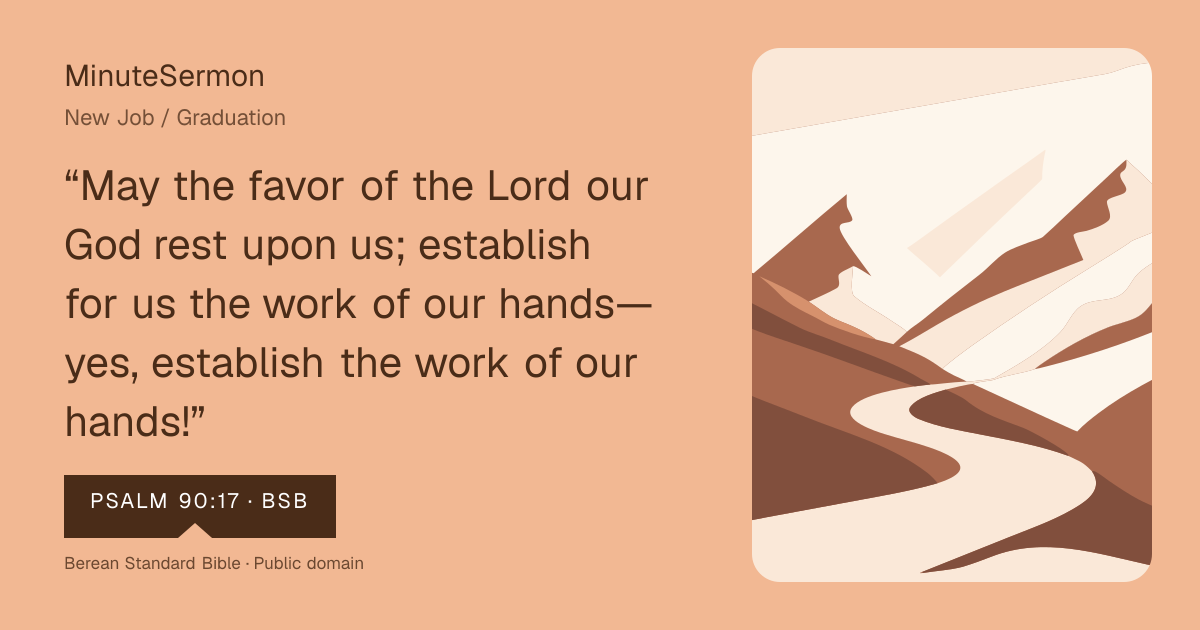 Verse card for New Job / Graduation | MinuteSermon