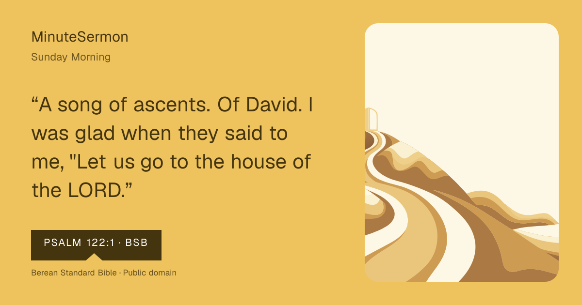Verse card for Sunday Morning | MinuteSermon
